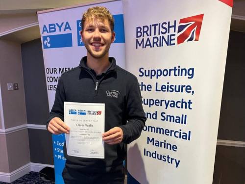 Our newest recruit completes his Practical Yacht Brokers Course