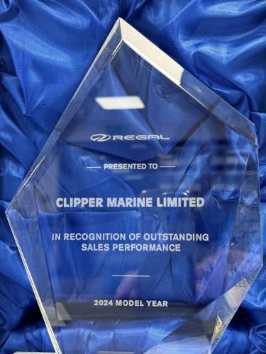 Outstanding Performance Award from Regal Boats