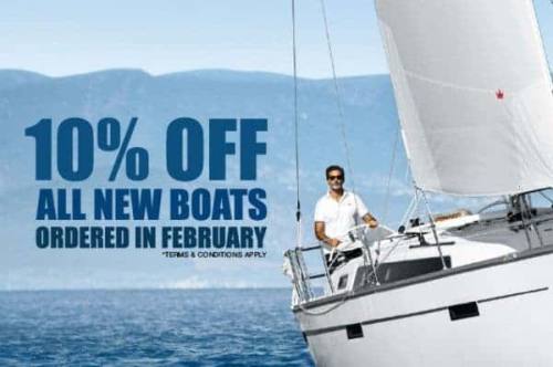 February Sale – 10% off all new boats!